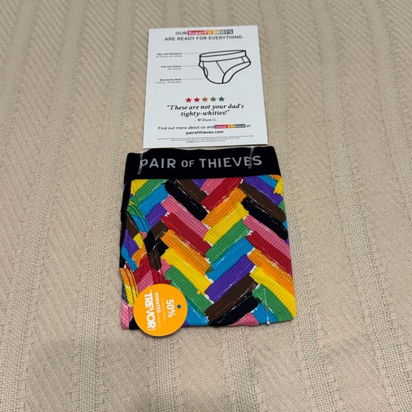 Pair of Thieves Men's Colorful pride Briefs - Picture 1 of 1
